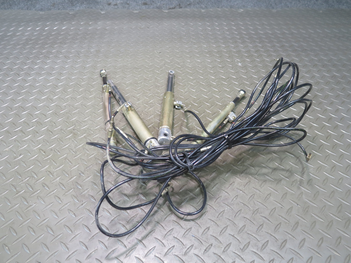 01-06 BMW E46 330Ci Convert Set of 6 TOP Hydraulic Cylinder w Hose Line Set OEM