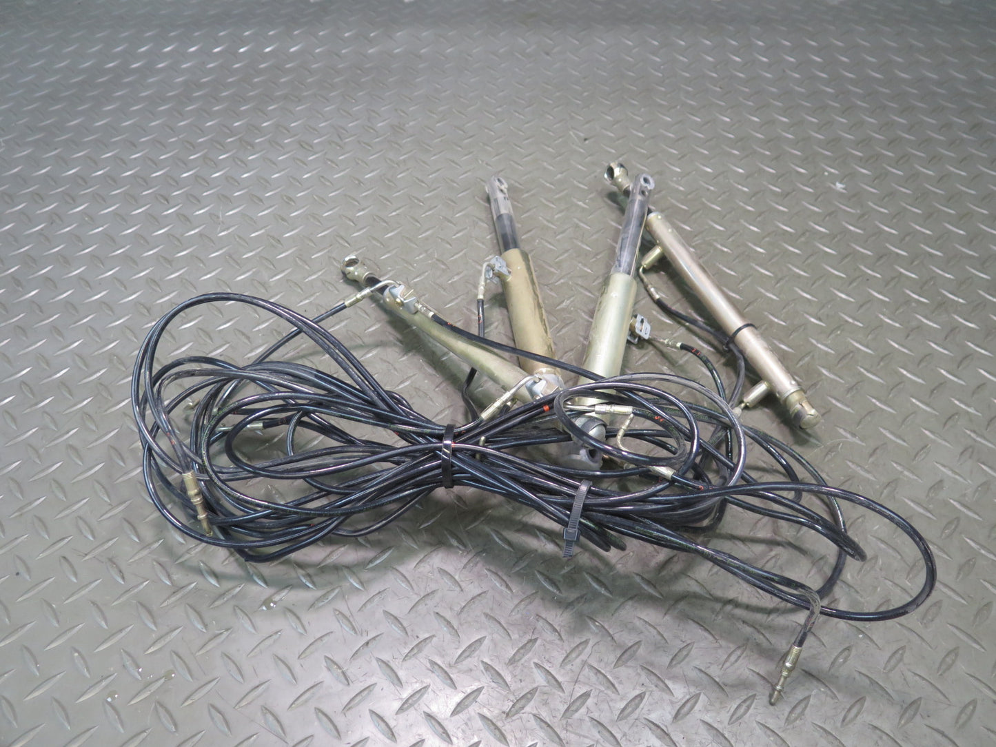 01-06 BMW E46 330Ci Convert Set of 6 TOP Hydraulic Cylinder w Hose Line Set OEM