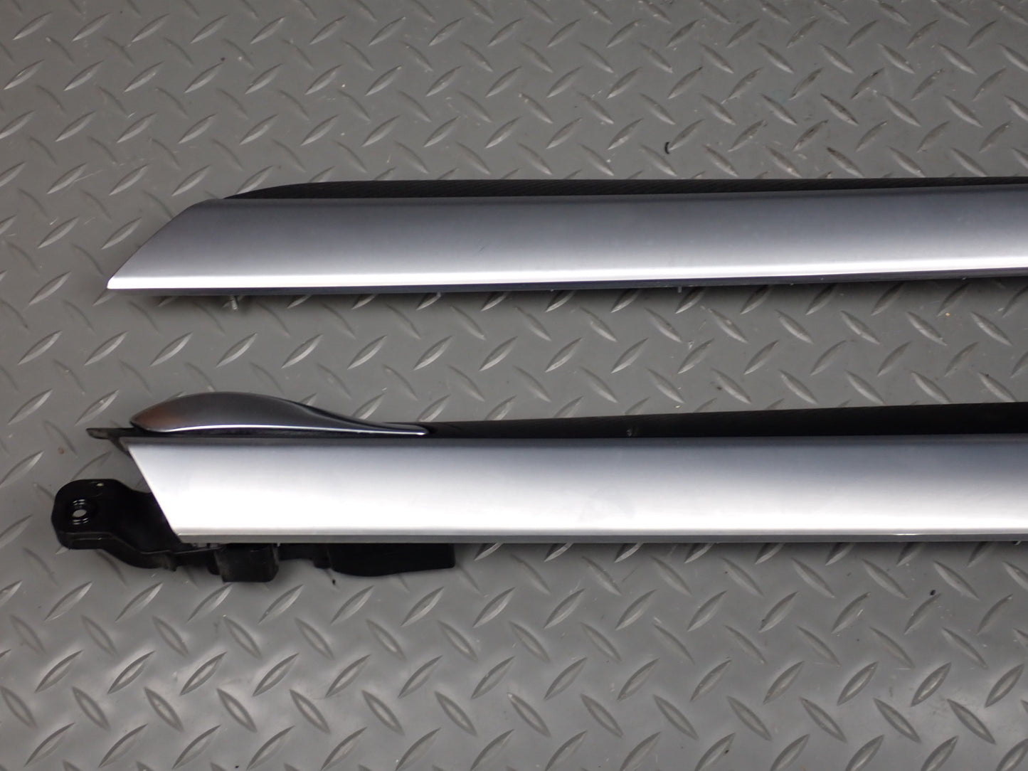 10-14 BMW E71 X6M Front & Rear Door Trim Bezel Panel Carbon Leather Set of 4