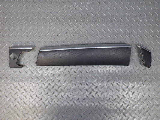 10-14 BMW E71 X6M Dash Front Left Right Trim Bezel Panel Carbon Leather Set of 3