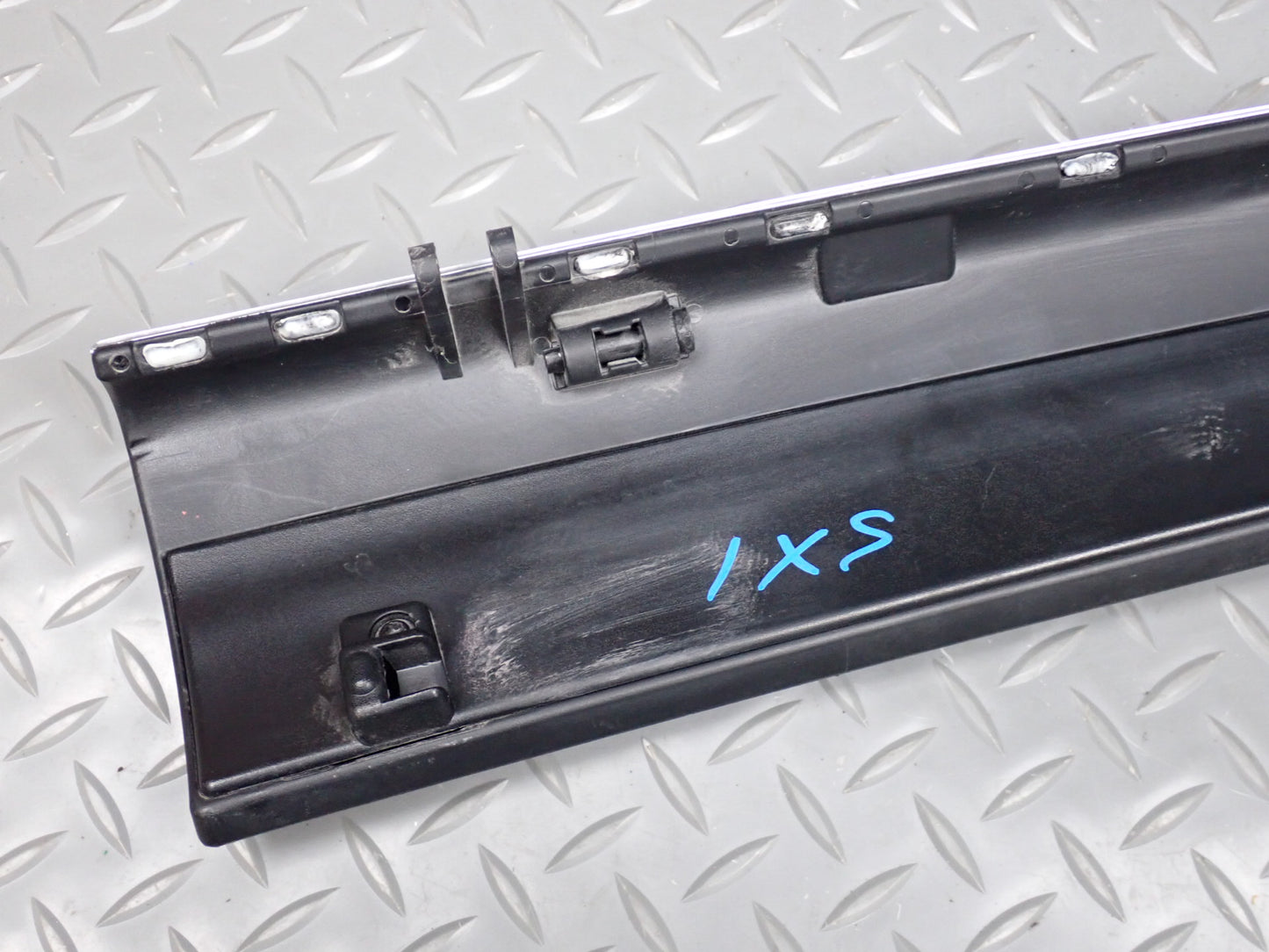 10-14 BMW E71 X6M Dash Front Left Right Trim Bezel Panel Carbon Leather Set of 3