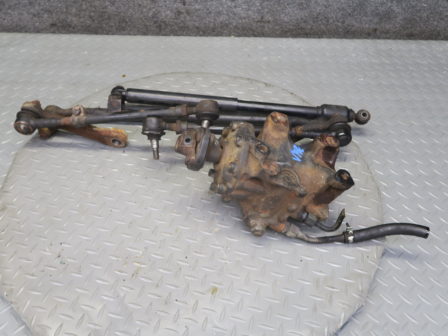 90-93 Mercedes W124 300E Power Steering Gearbox w Steering Linkage Tie Rods OEM