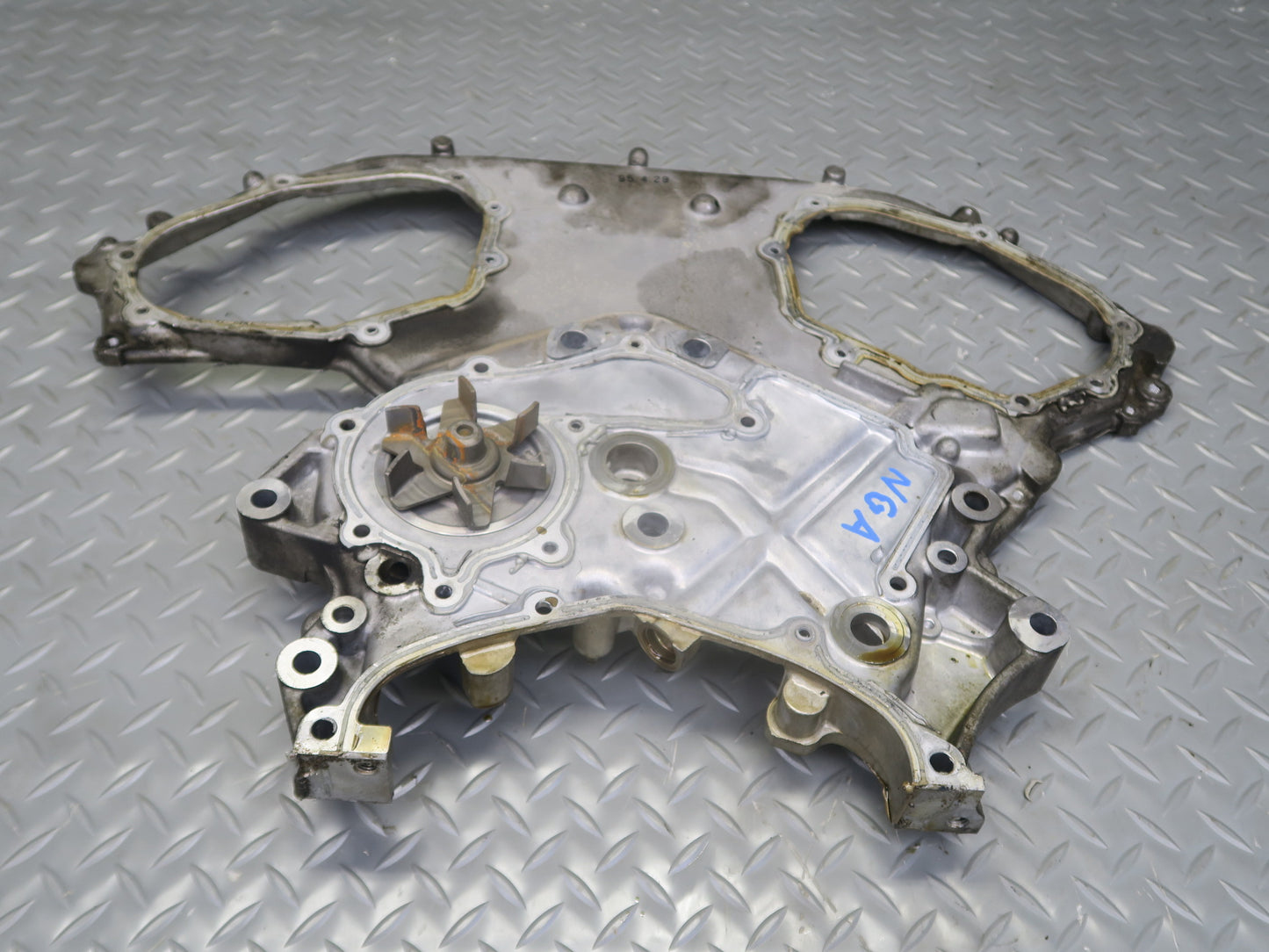 95-97 Nissan Gloria HY33 VQ30DET Turbo Front Inner Engine Timing Belt Cover OEM