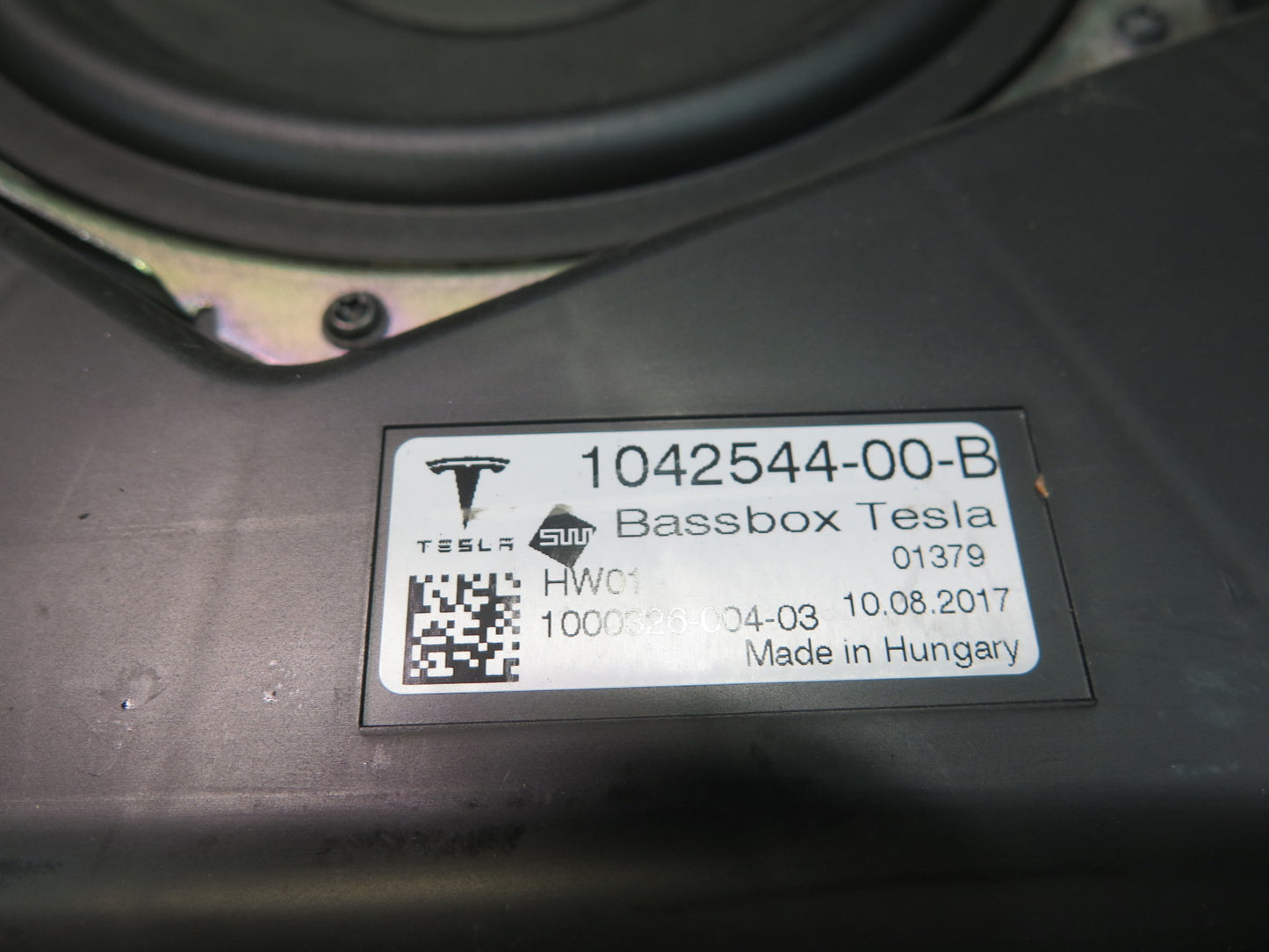2016-2019 Tesla Model S 75D Bass Premium Audio Speaker Subwoofer