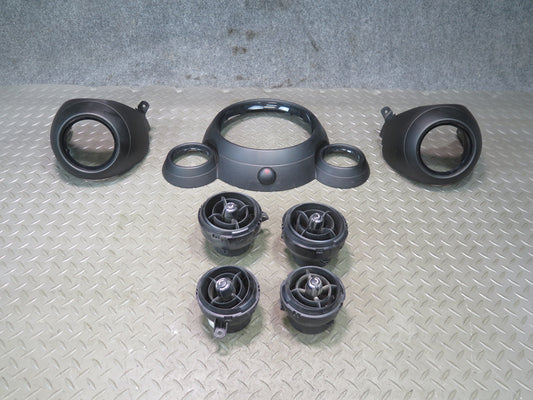 13-15 Mini Cooper S R60 R61 Dash Speedo Air Vent Trim Bezel Cover Panel Set OEM