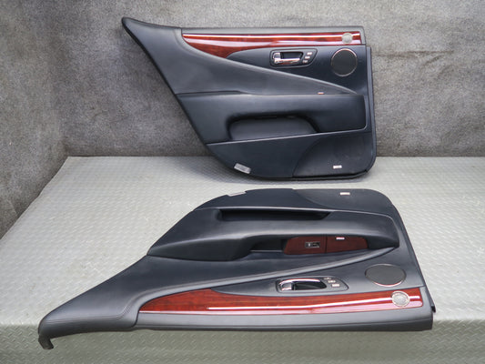 2008 Lexus UVF46L LS600HL Set of 2 Rear Left & Right Interior Door Panel OEM