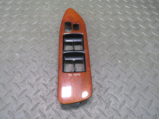 1998-2002 Lexus UZJ100L LX470 Front Left Side Power Window Switch Panel Wood