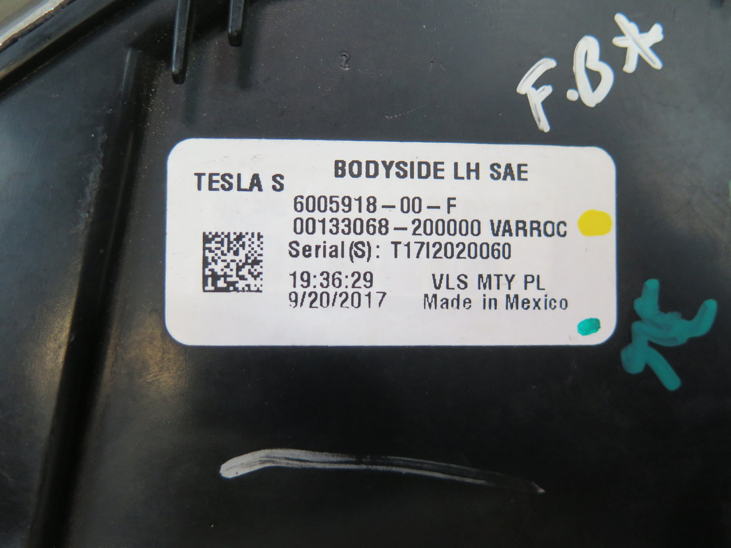 2016-2019 Tesla Model S 75D Rear Left Driver Side Outer Tail Light Lamp