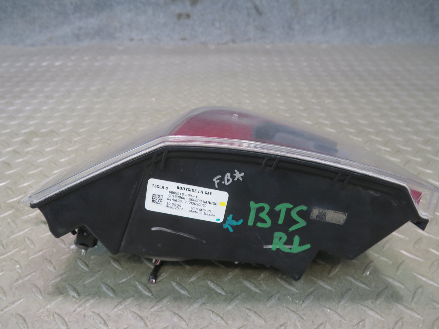 2016-2019 Tesla Model S 75D Rear Left Driver Side Outer Tail Light Lamp