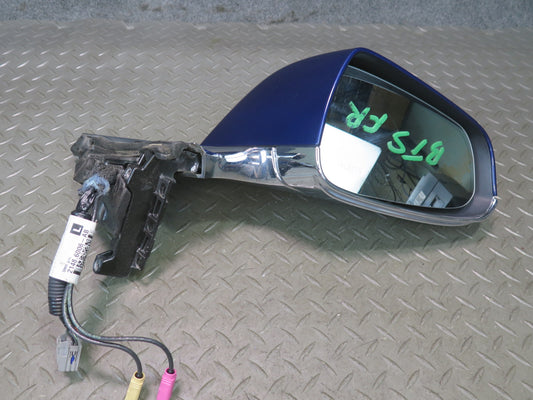 2016-2019 Tesla Model S 75D Front Right Pass Side Exterior Door Mirror Blue