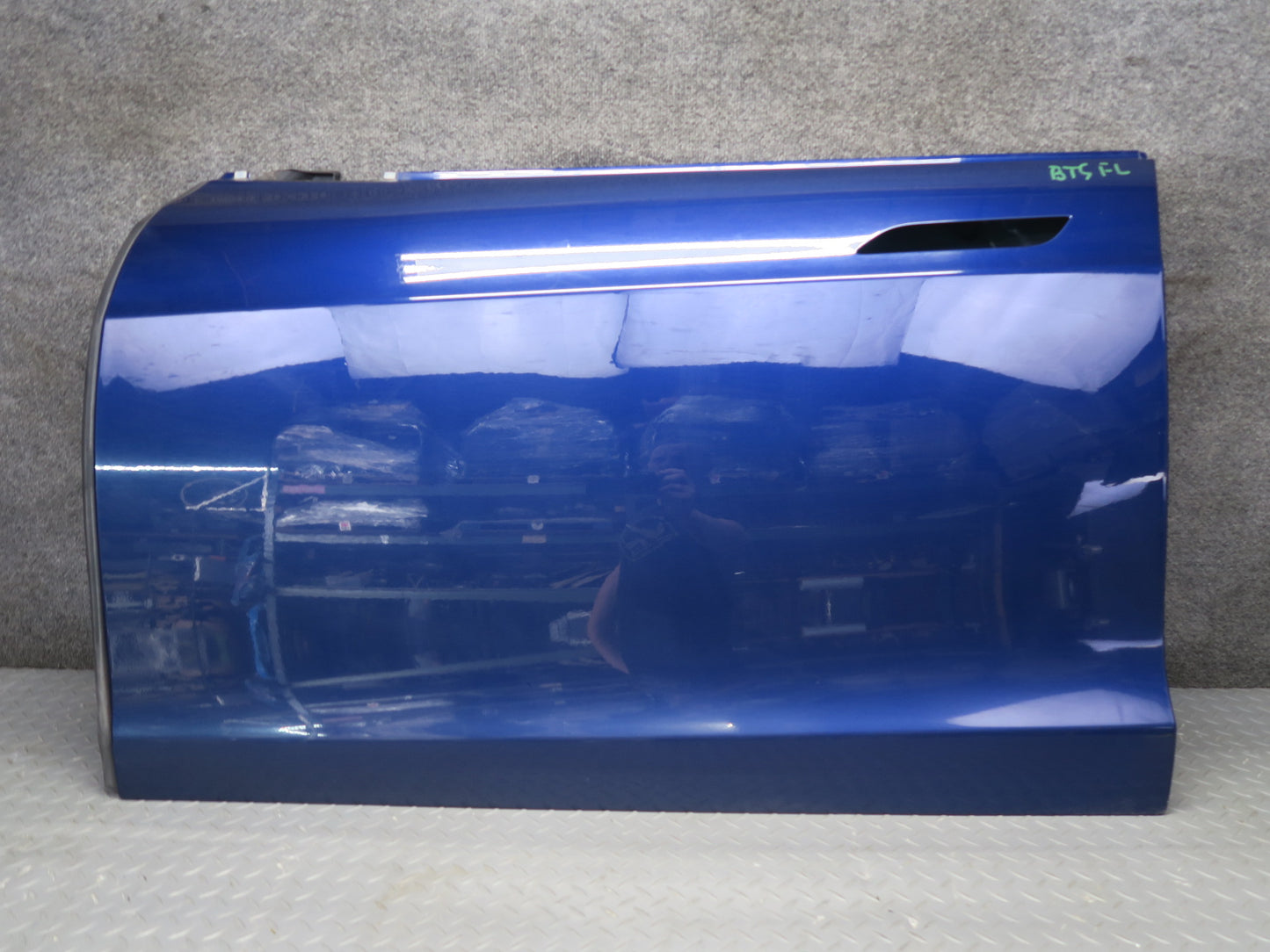2016-2019 Tesla Model S 75D Front Left Driver Side Door Shell Panel Blue