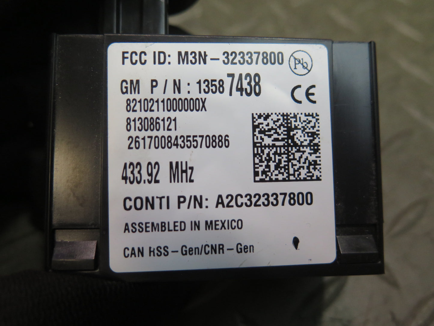 14-19 Chevrolet Corvette C7 Keyless Entry Theft Locking Control Module OEM