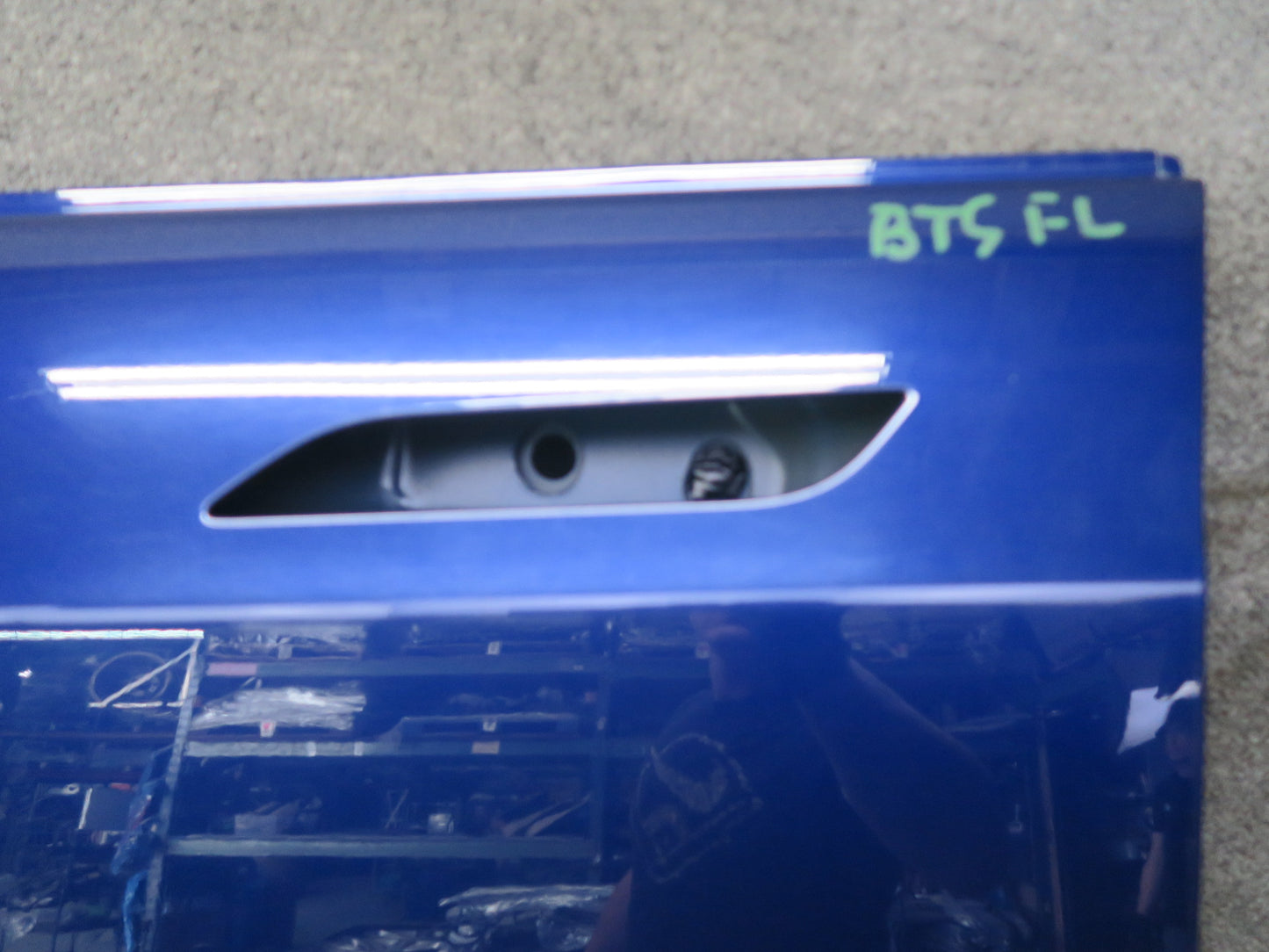 2016-2019 Tesla Model S 75D Front Left Driver Side Door Shell Panel Blue