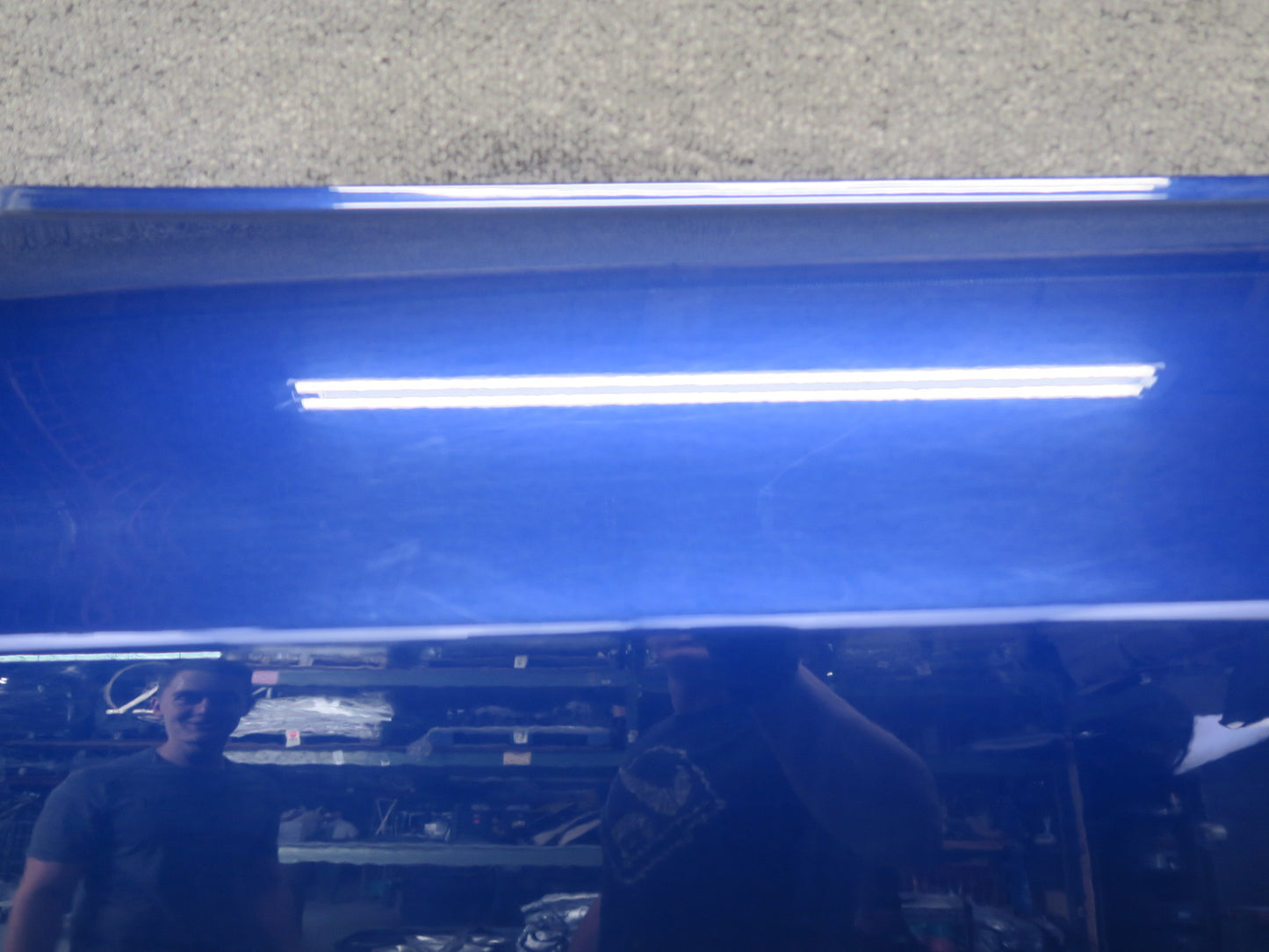 2016-2019 Tesla Model S 75D Front Left Driver Side Door Shell Panel Blue