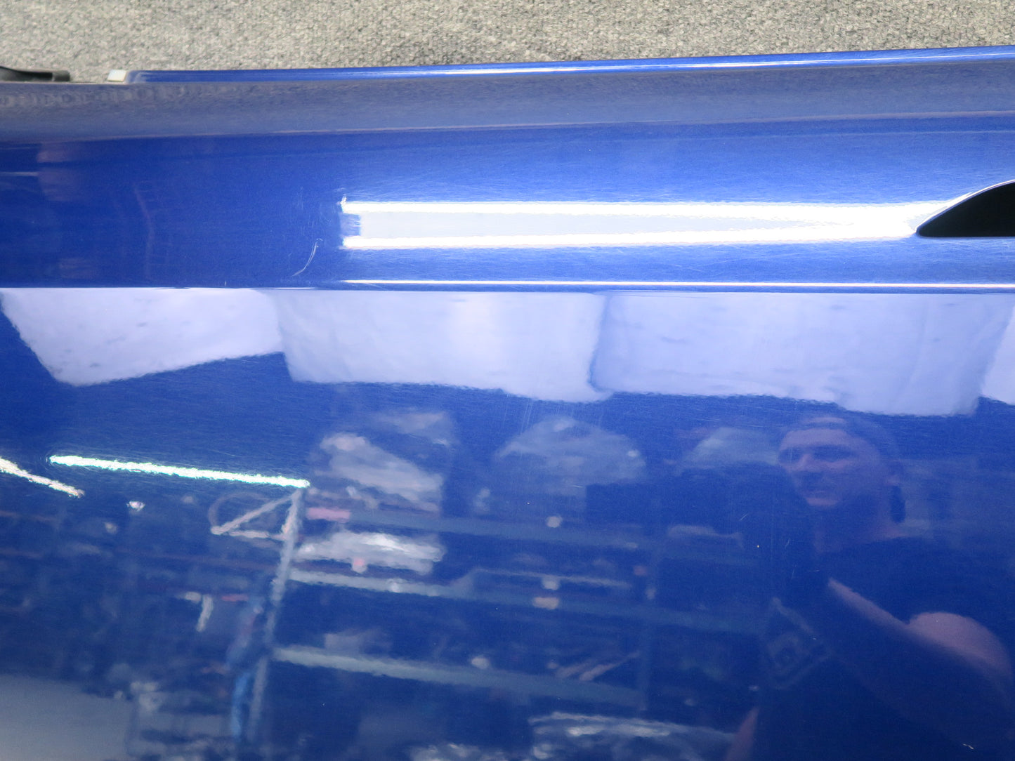 2016-2019 Tesla Model S 75D Front Left Driver Side Door Shell Panel Blue