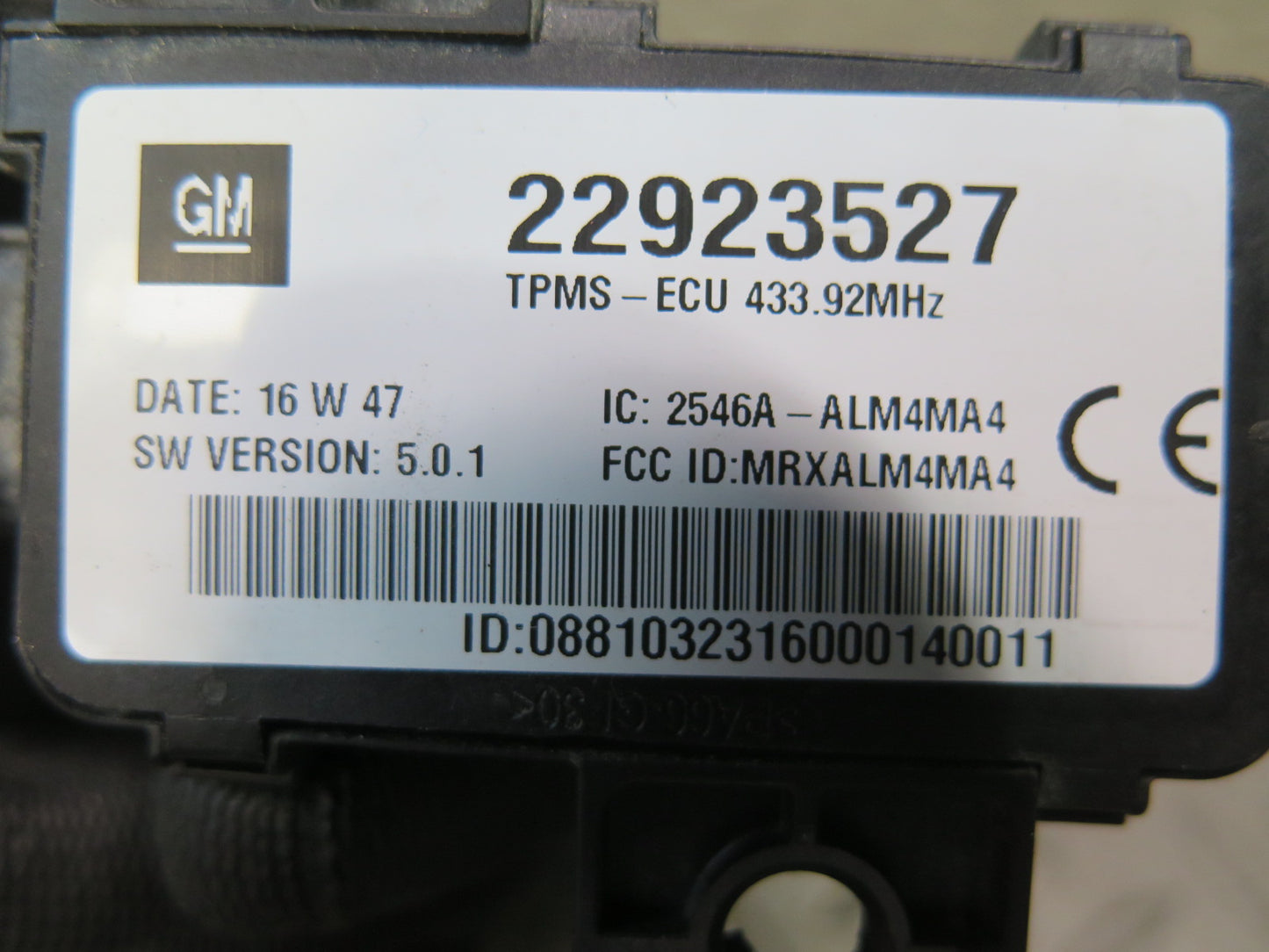 14-19 Chevrolet Corvette C7 TPMS Tire Pressure Monitor Sensor 22923527 OEM