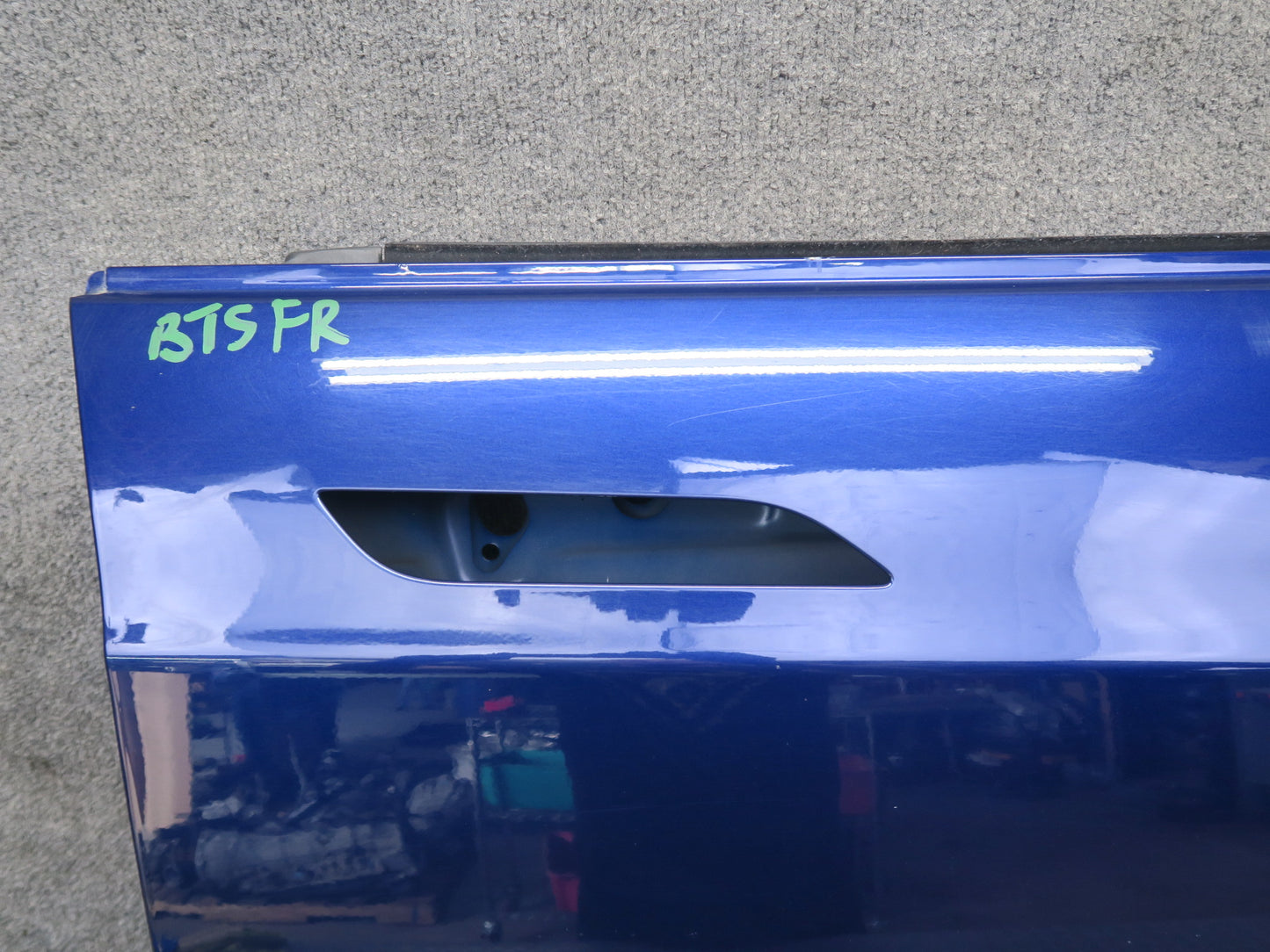 2016-2019 Tesla Model S 75D Front Right Passenger Side Door Shell Panel Blue