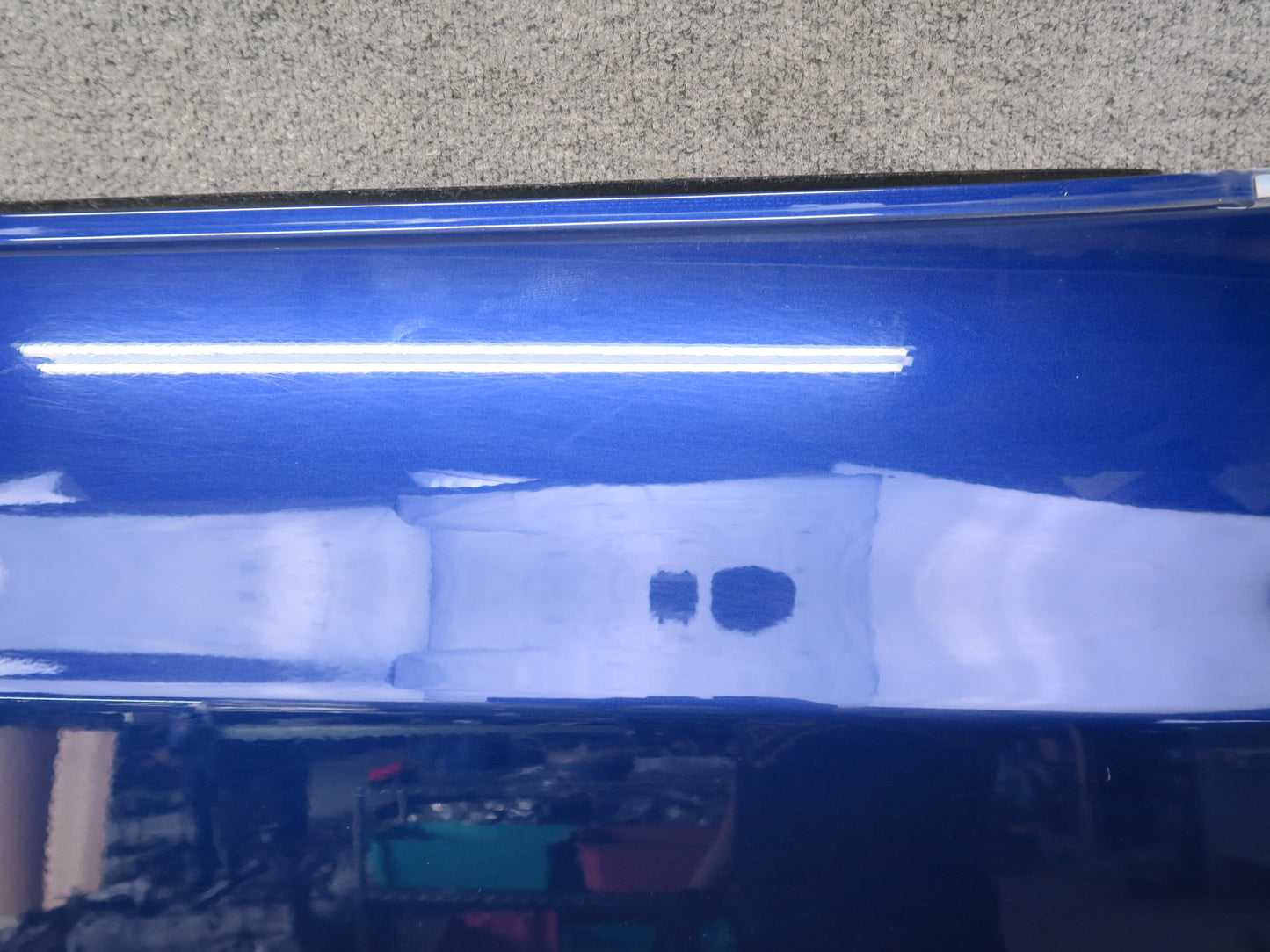2016-2019 Tesla Model S 75D Front Right Passenger Side Door Shell Panel Blue