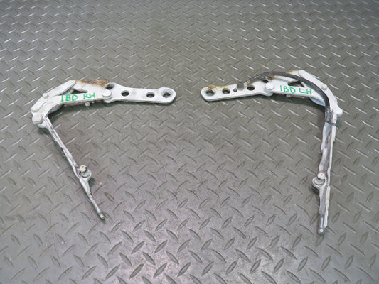01-06 BMW E46 330Ci Set of 2 Front Left & Right Side Hood Hinge White OEM