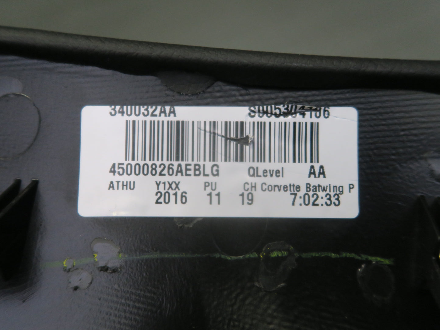 14-19 Chevrolet Corvette C7 Dash Instrument Panel Leather Trim Cover Black OEM