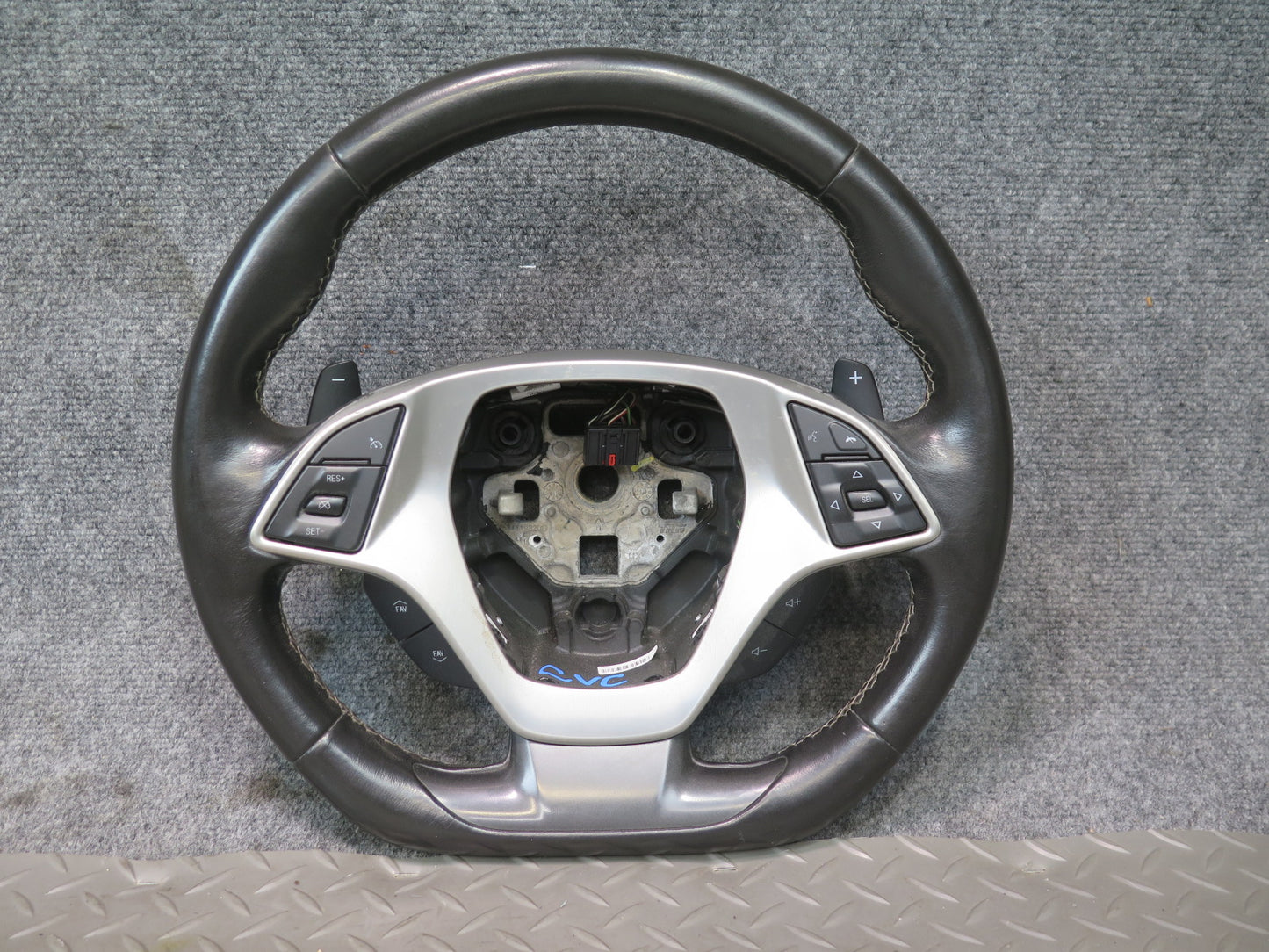 14-19 Chevrolet Corvette C7 A/T Sport Leather Steering w Controls & Paddles OEM