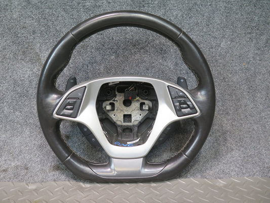 14-19 Chevrolet Corvette C7 A/T Sport Leather Steering w Controls & Paddles OEM