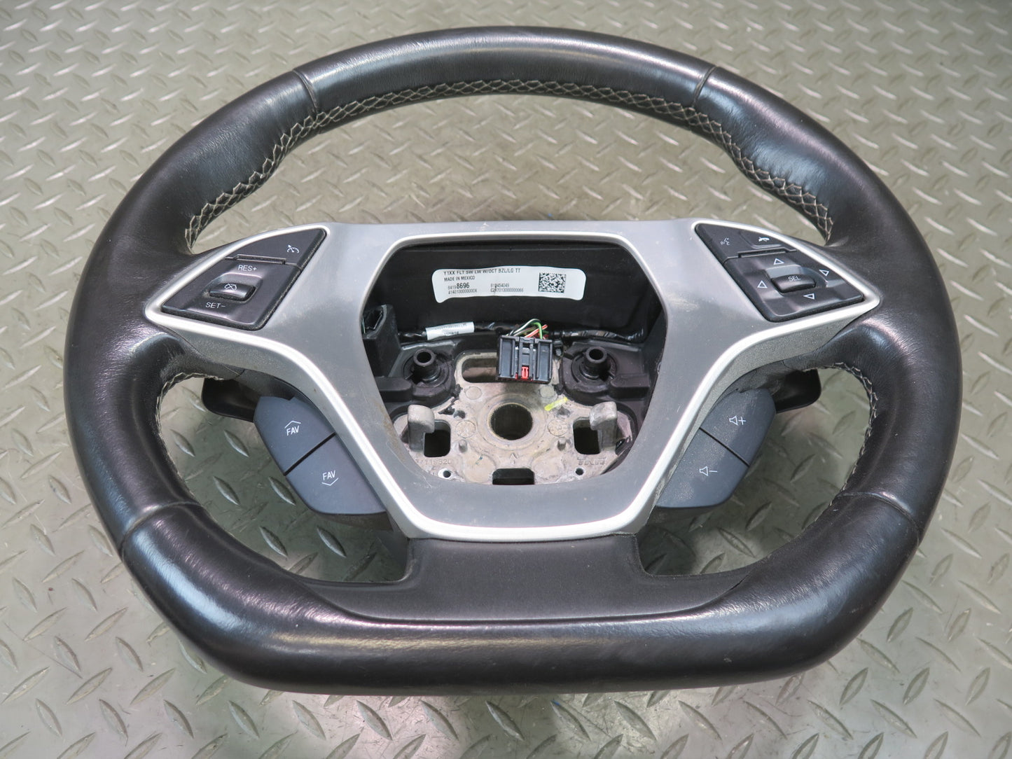 14-19 Chevrolet Corvette C7 A/T Sport Leather Steering w Controls & Paddles OEM