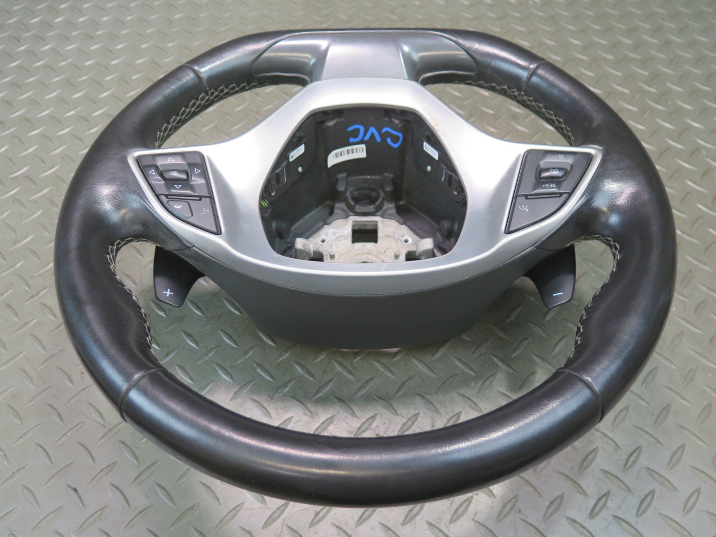 14-19 Chevrolet Corvette C7 A/T Sport Leather Steering w Controls & Paddles OEM