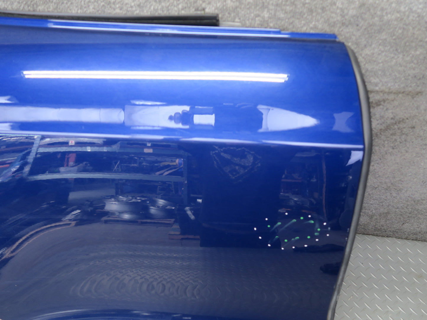 2016-2019 Tesla Model S 75D Rear Right Passenger Side Door Shell Panel Blue