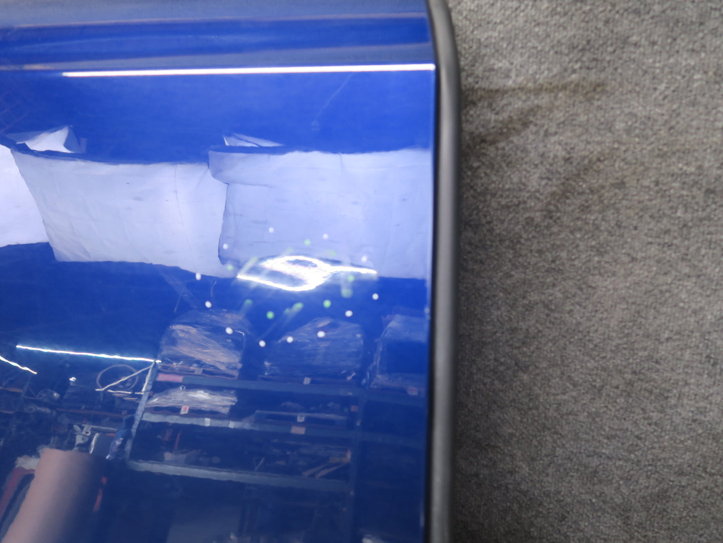 2016-2019 Tesla Model S 75D Rear Right Passenger Side Door Shell Panel Blue