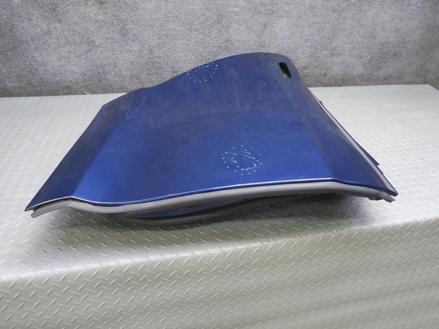 2016-2019 Tesla Model S 75D Rear Right Passenger Side Door Shell Panel Blue