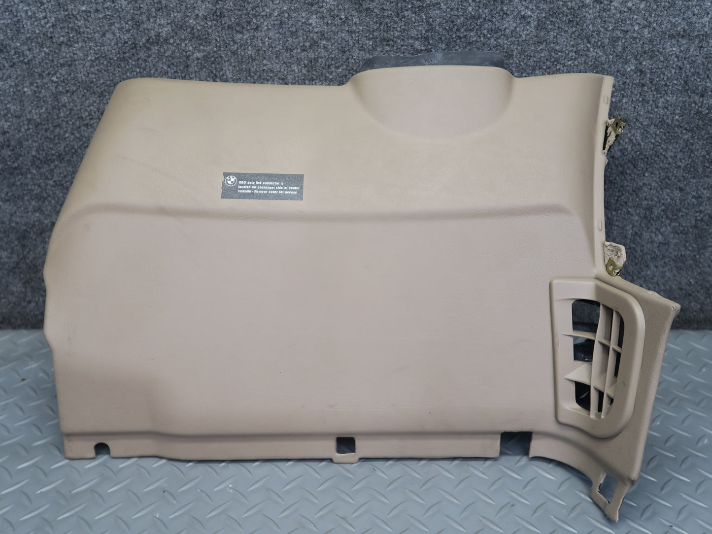 96-02 BMW E36/7 Z3 Left Under Dash Lower Knee Trim Cover Beige 8399809 OEM