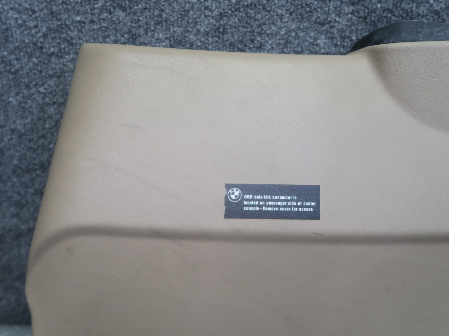 96-02 BMW E36/7 Z3 Left Under Dash Lower Knee Trim Cover Beige 8399809 OEM