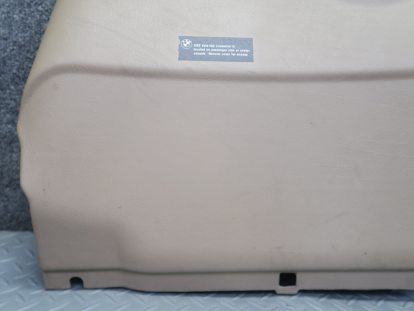 96-02 BMW E36/7 Z3 Left Under Dash Lower Knee Trim Cover Beige 8399809 OEM