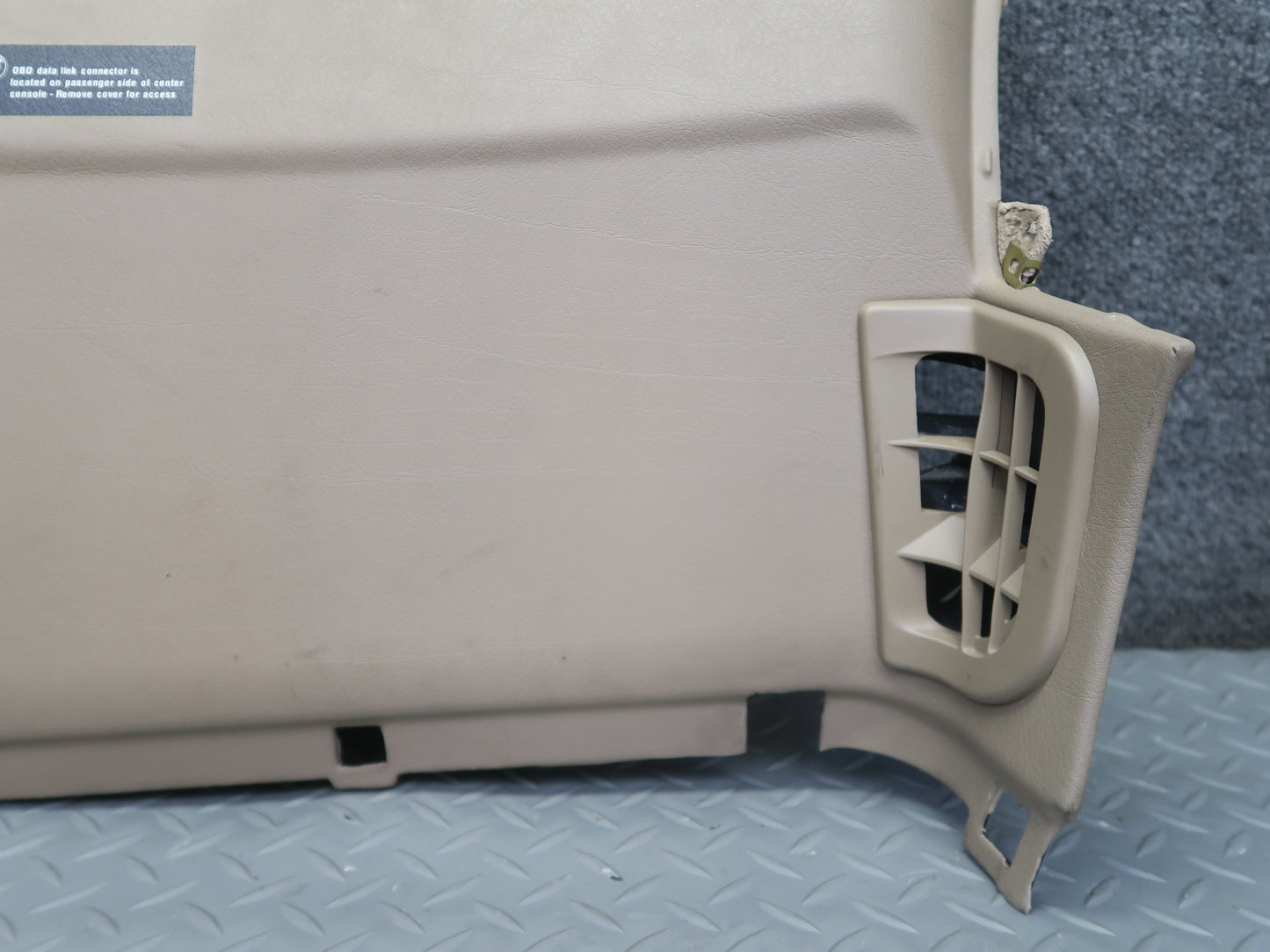 96-02 BMW E36/7 Z3 Left Under Dash Lower Knee Trim Cover Beige 8399809 OEM