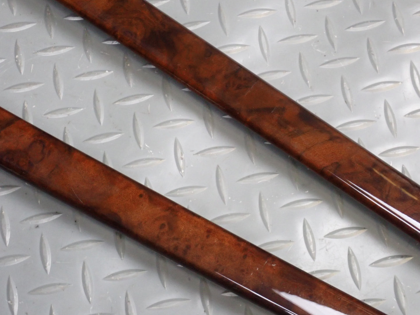 96-02 Mercedes R129 SL500 Set of 2 Left & Right Door Wood Trim Bezel Panel OEM