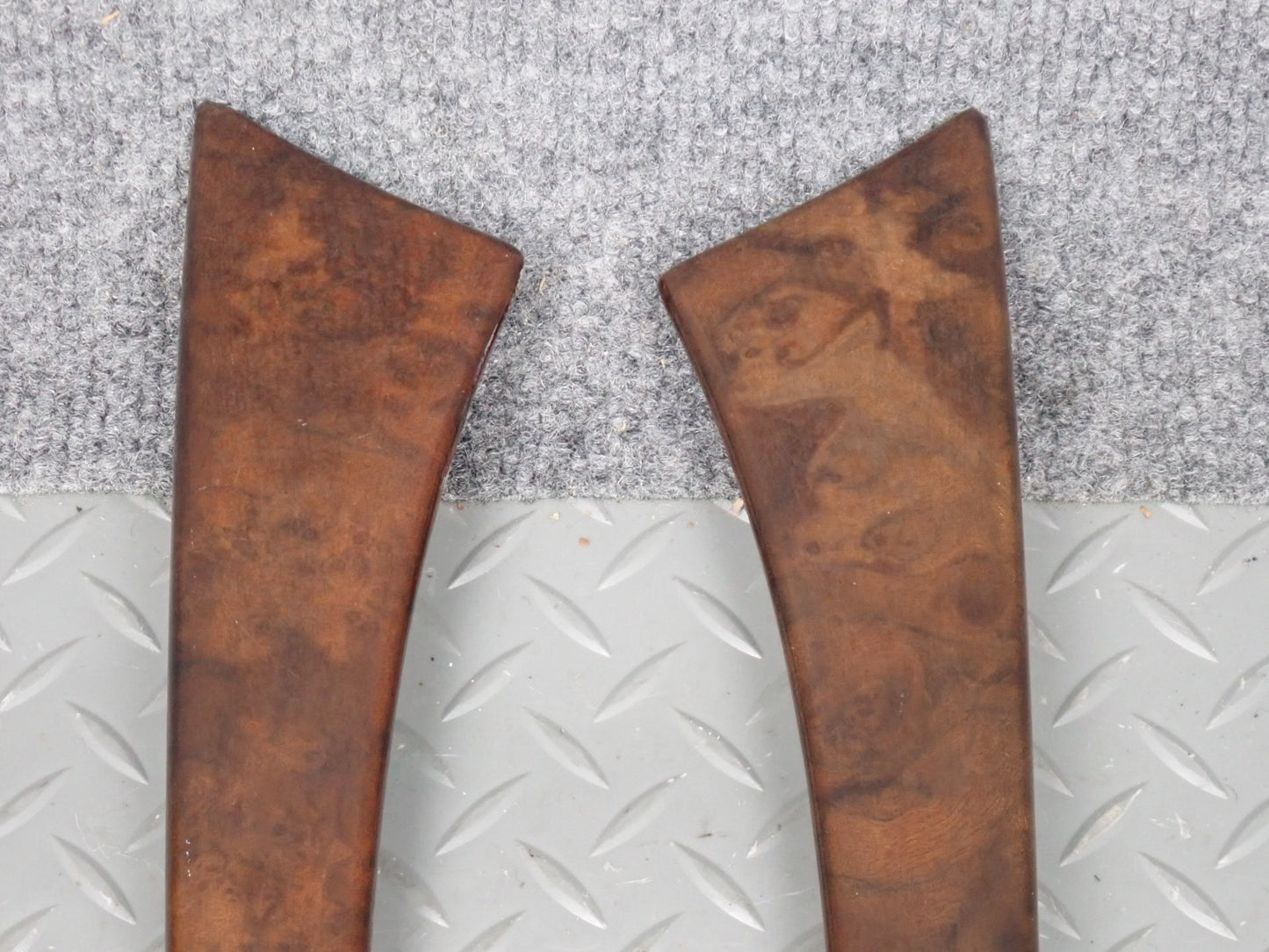 96-02 Mercedes R129 SL500 Set of 2 Left & Right Door Wood Trim Bezel Panel OEM