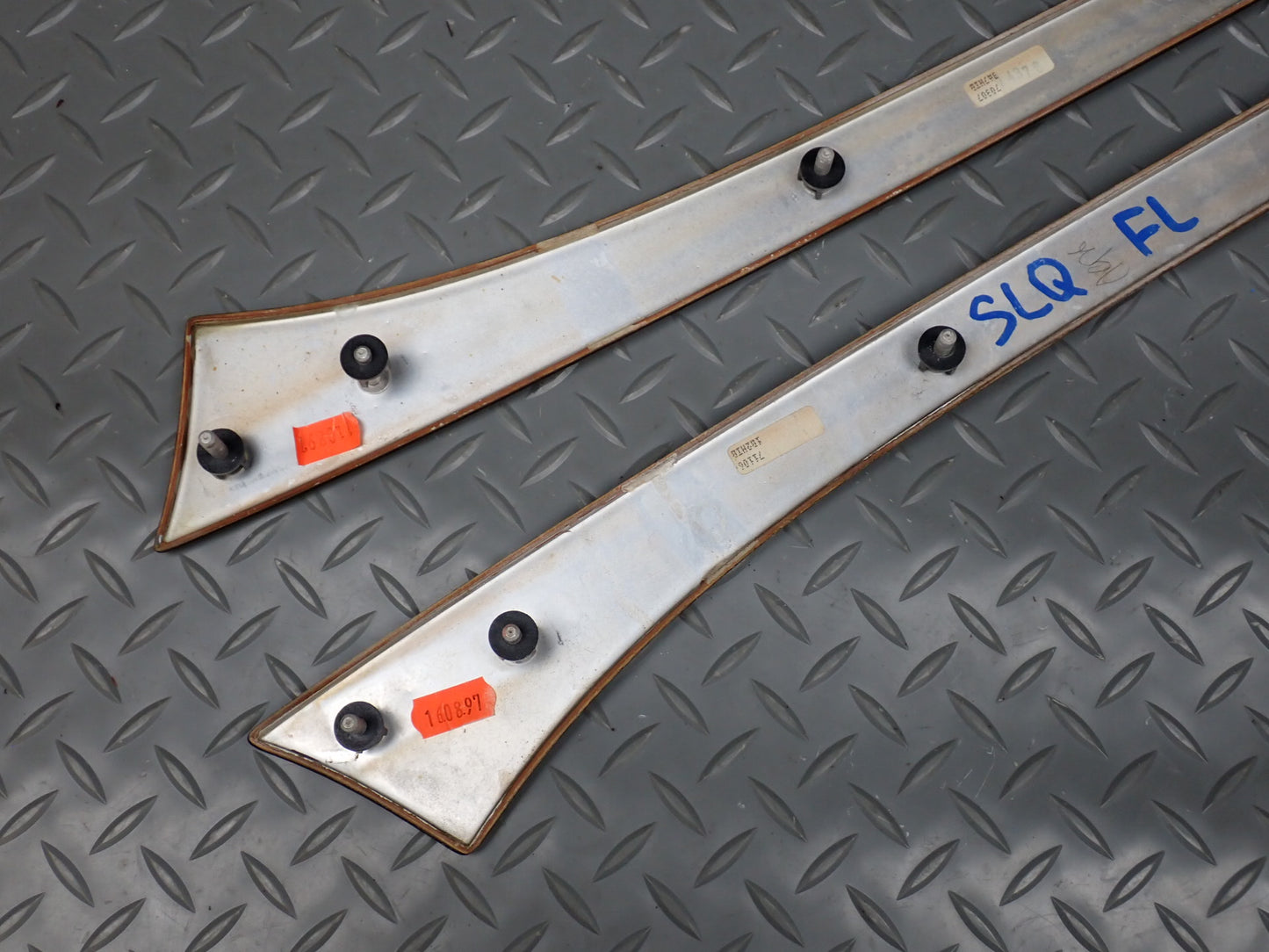 96-02 Mercedes R129 SL500 Set of 2 Left & Right Door Wood Trim Bezel Panel OEM
