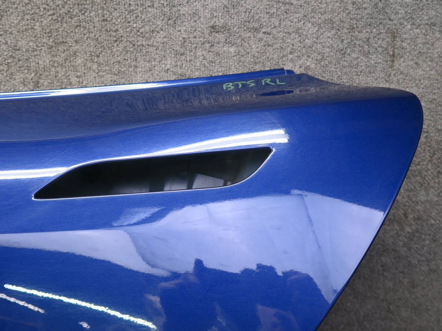 2016-2019 Tesla Model S 75D Rear Left Driver Side Door Shell Panel Blue