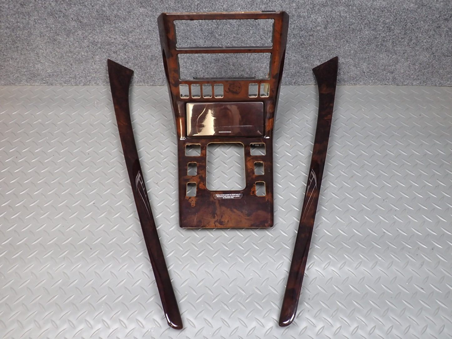 96-02 Mercedes R129 SL500 Center Console & Door Wood Trim Bezel Panel Set OEM