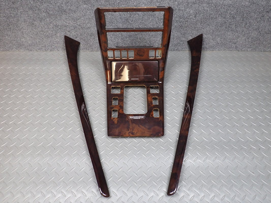 96-02 Mercedes R129 SL500 Center Console & Door Wood Trim Bezel Panel Set OEM