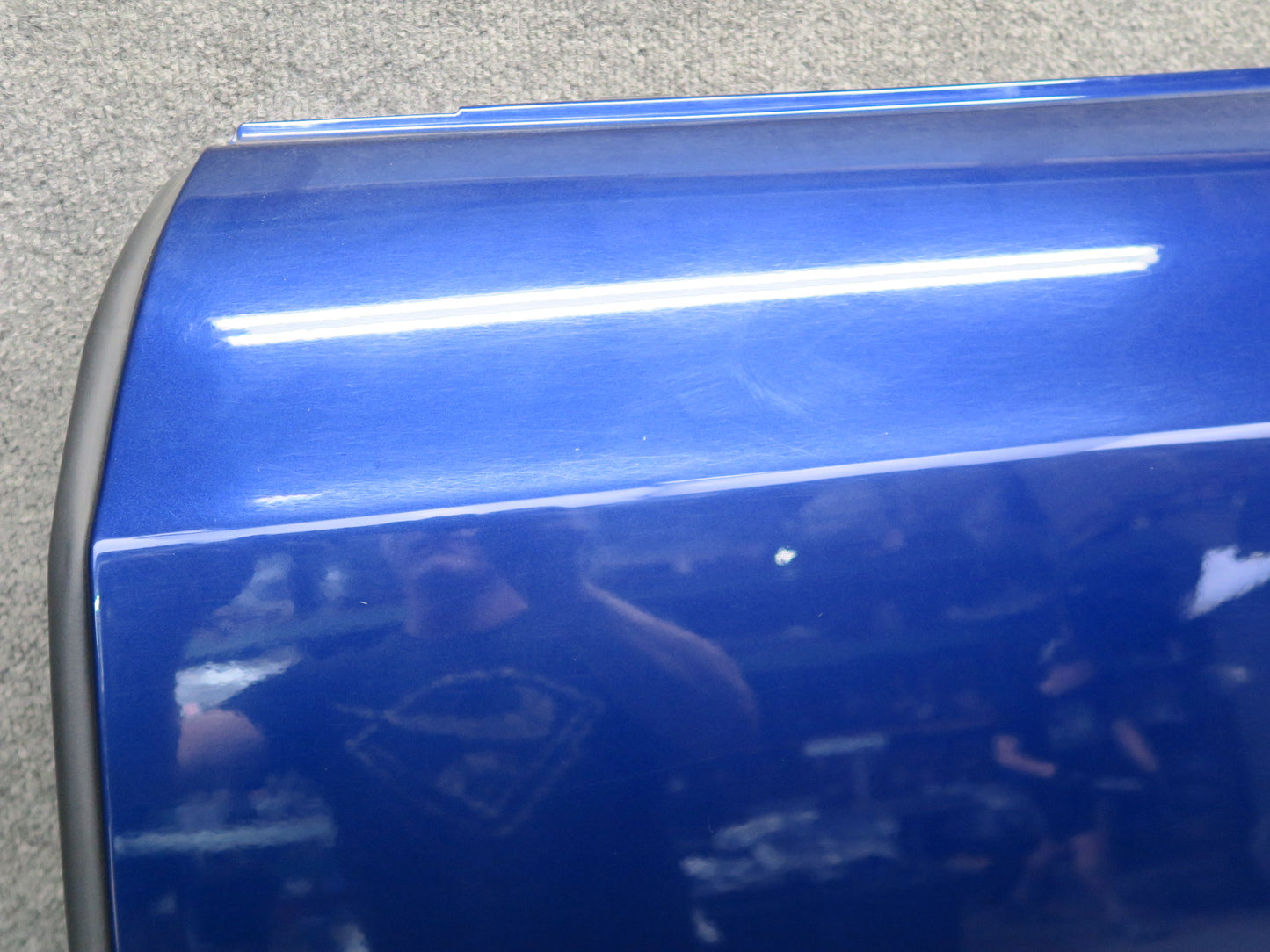2016-2019 Tesla Model S 75D Rear Left Driver Side Door Shell Panel Blue