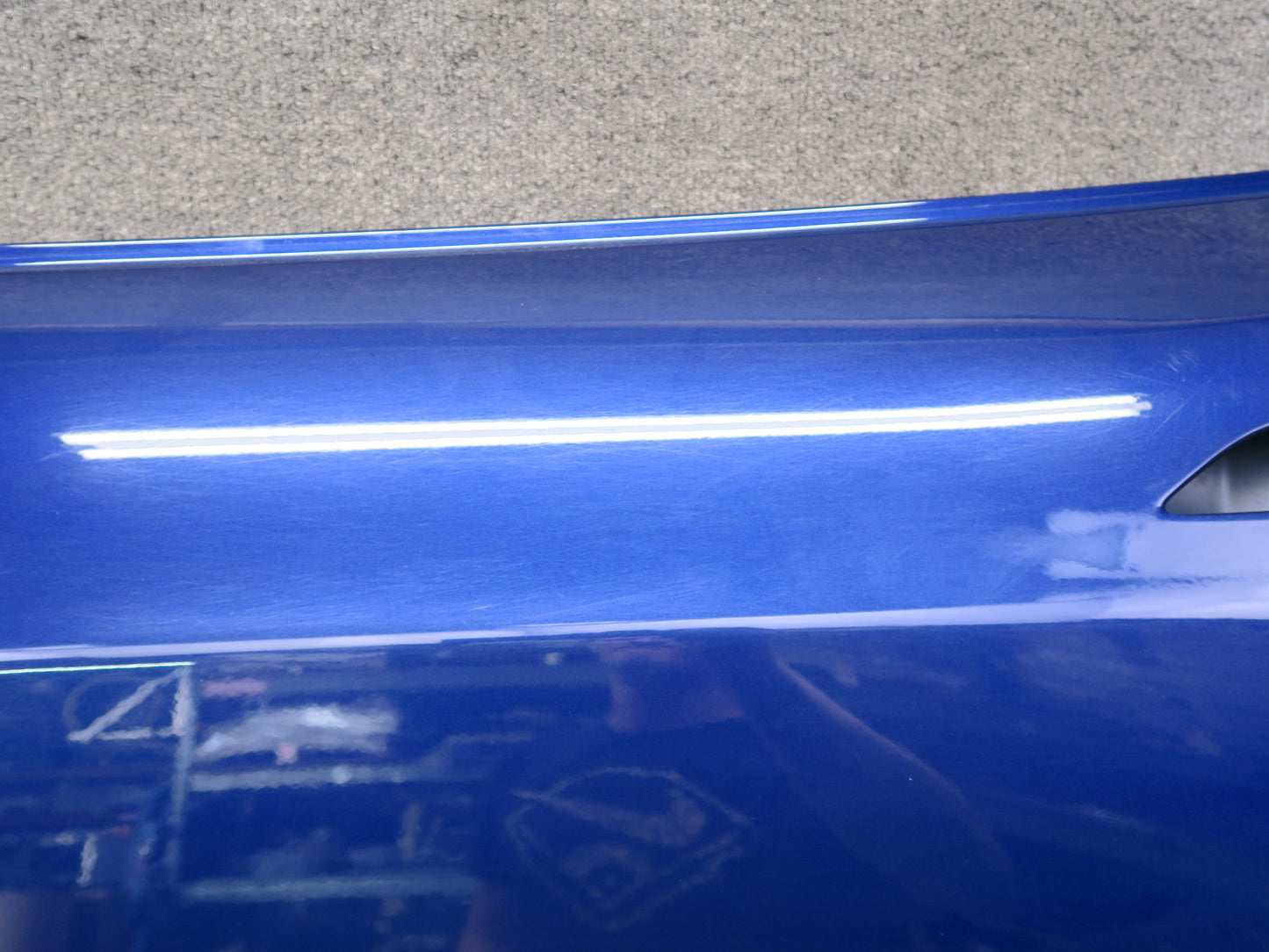 2016-2019 Tesla Model S 75D Rear Left Driver Side Door Shell Panel Blue