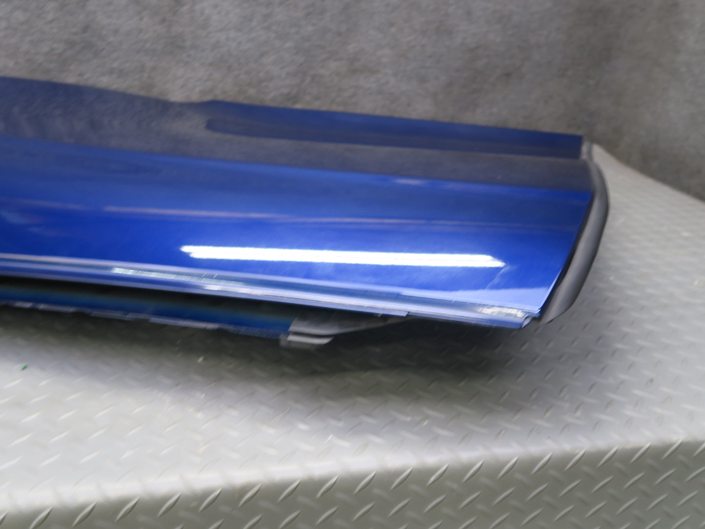 2016-2019 Tesla Model S 75D Rear Left Driver Side Door Shell Panel Blue