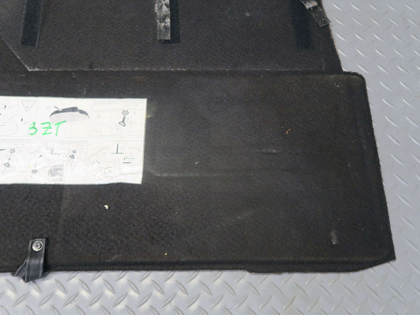 96-02 BMW E36/7 Z3 Roadster Rear Trunk Floor MAT Carpet Cover Gray 8399299 OEM