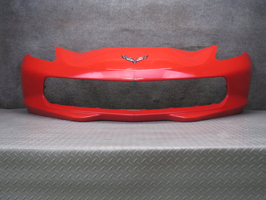 14-19 Chevrolet Corvette C7 Front Bumper Cover Torch RED 49K Miles OEM