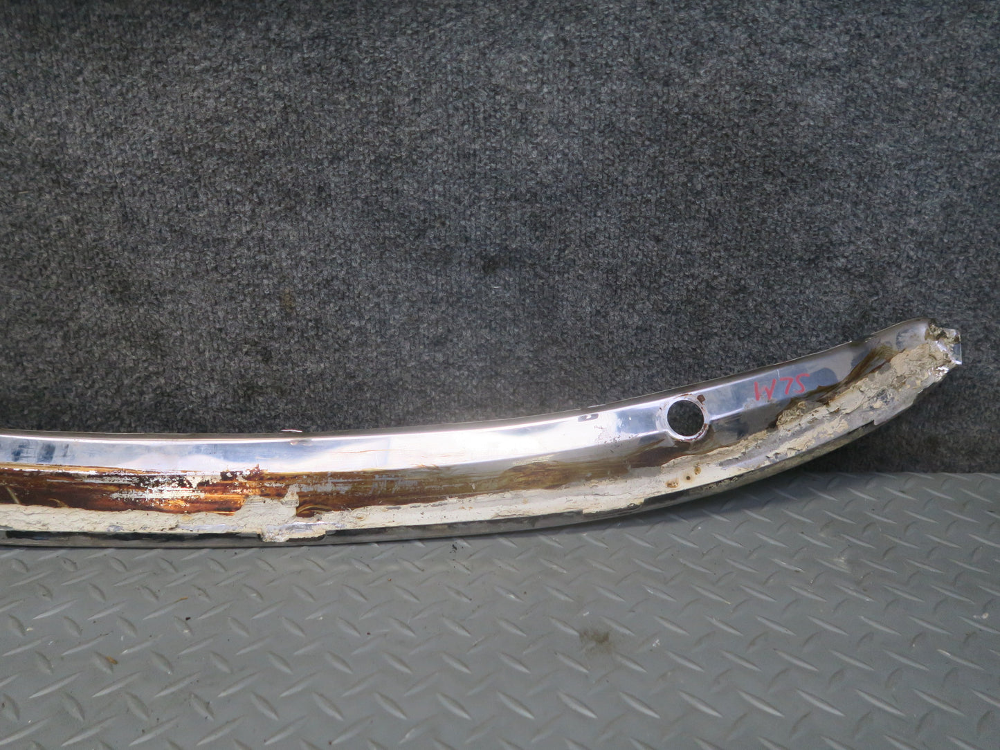 81-85 Mercedes R107 380SL Set of 4 Front Windshield Trim Chrome Molding OEM