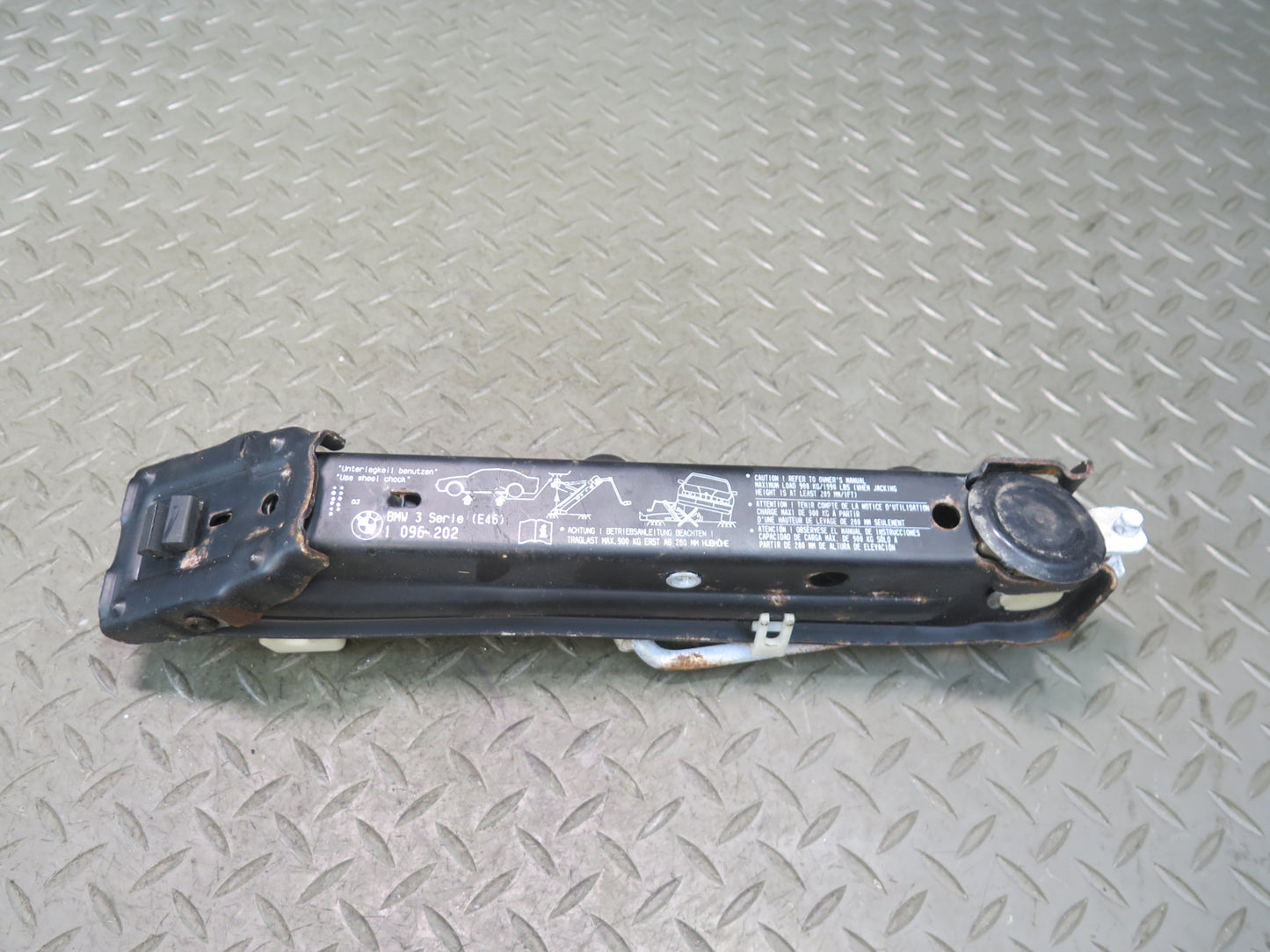 01-06 BMW E46 330ci Emergency Spare Tire Lift Jack Tool 1096202 OEM