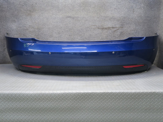 2016-2019 Tesla Model S 75D Rear Bumper Cover W/o PDC Sensors Blue