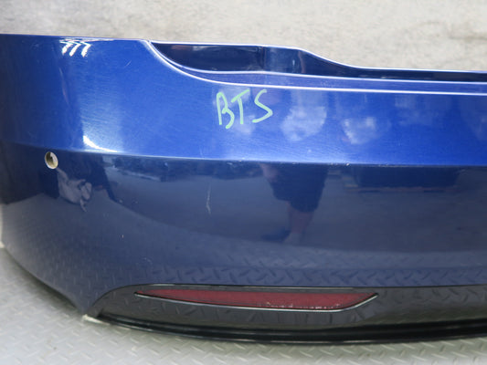 2016-2019 Tesla Model S 75D Rear Bumper Cover W/o PDC Sensors Blue
